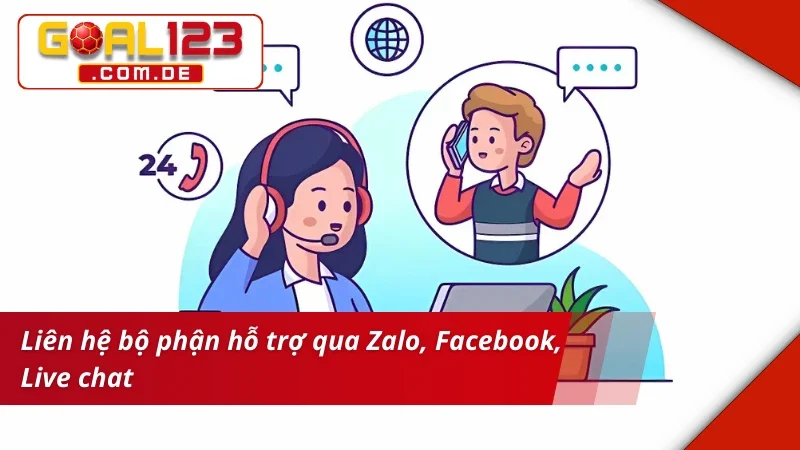 Đổi mật khẩu GOAL123 nhờ liên hệ nhà cái qua Live chat